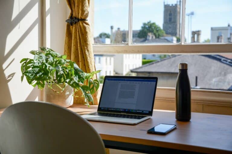 Photo Home office laptop-setup